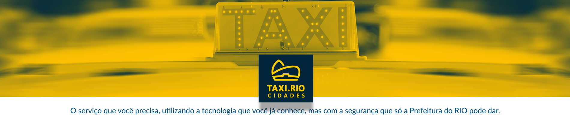 Banner Desktop Passageiro Taxi.Rio