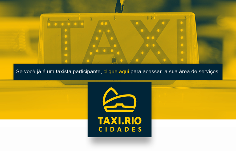 Banner Tablet Aplicativo Taxi.Rio